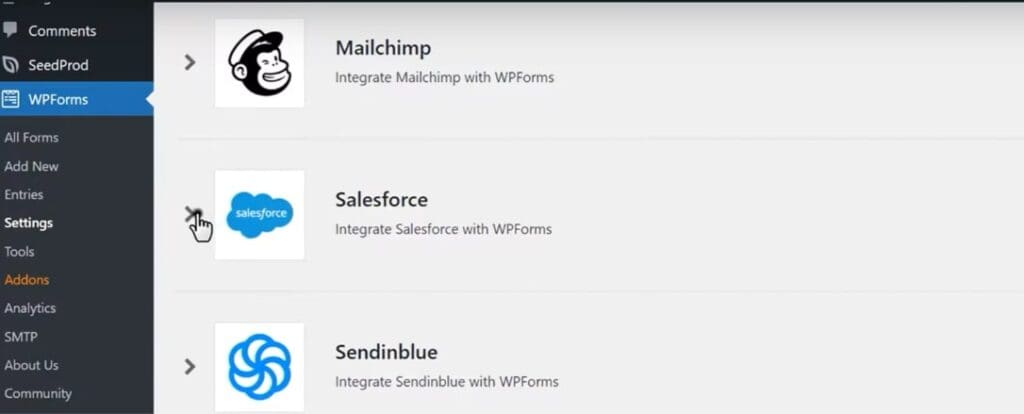 Integración de la configuración  
