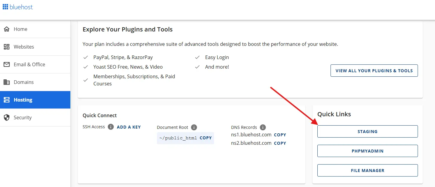 Crear un sitio de staging de WordPress