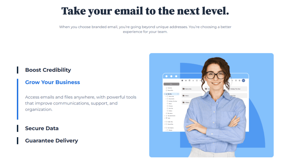 Correo electrónico profesional de Bluehost