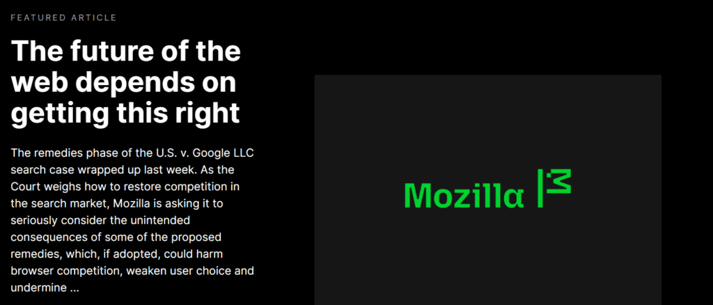 El sitio de Mozilla  
