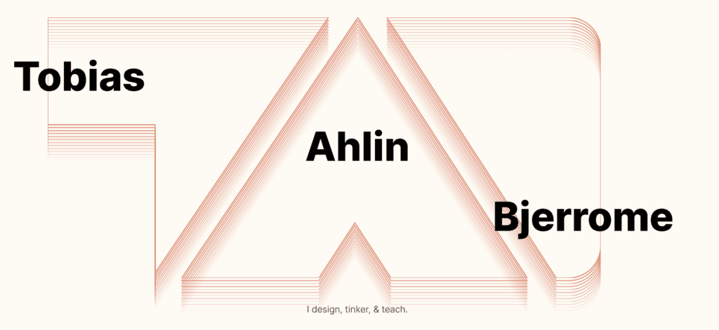 Sitio web de Tobias Ahlin  